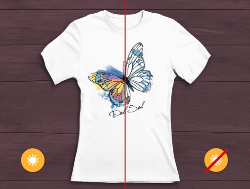 Water color Butterfly Tahiti WFJCrewT 