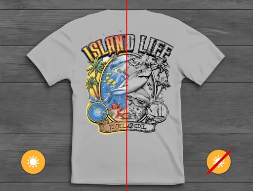 Tee IslandLife Gry Tahiti